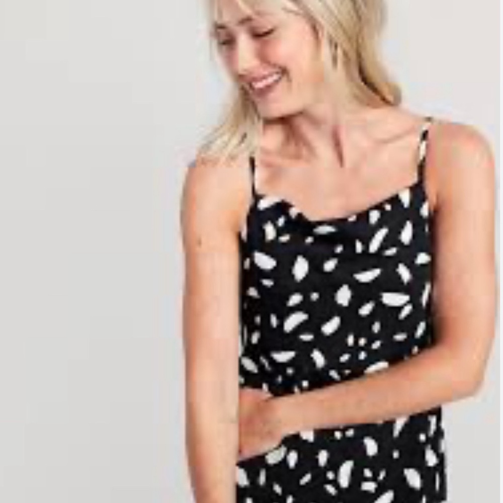 NWT tags, size Large. Old Navy Satin-Crowl Neck slip dress.